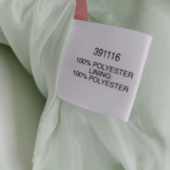 Vintage Lime Green Short Sleeve Single Breasted Blazer Size 18 *Flawed See Pics - Picture 8 of 9